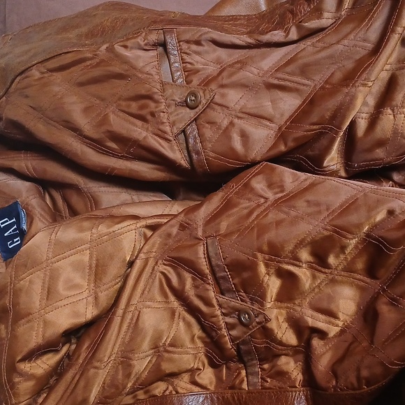 Vintage Gap Leather Coat - Picture 7 of 11